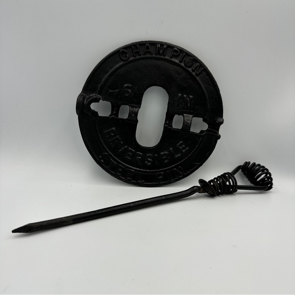 Vintage Smarts Brookville 6" Champion Reversible Steel Pin Damper - Picture 3 of 7